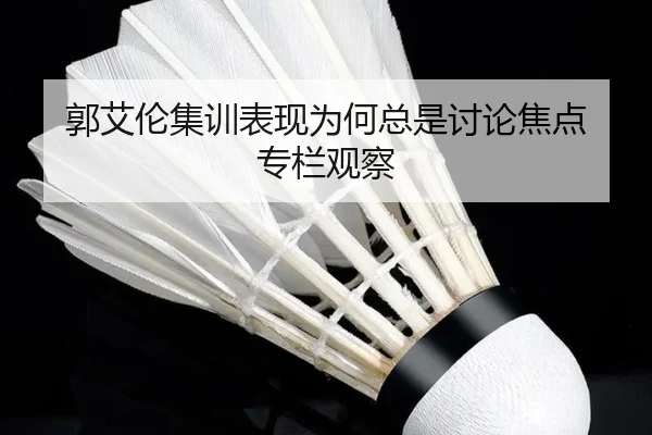 郭艾伦集训表现为何总是讨论焦点 专栏观察